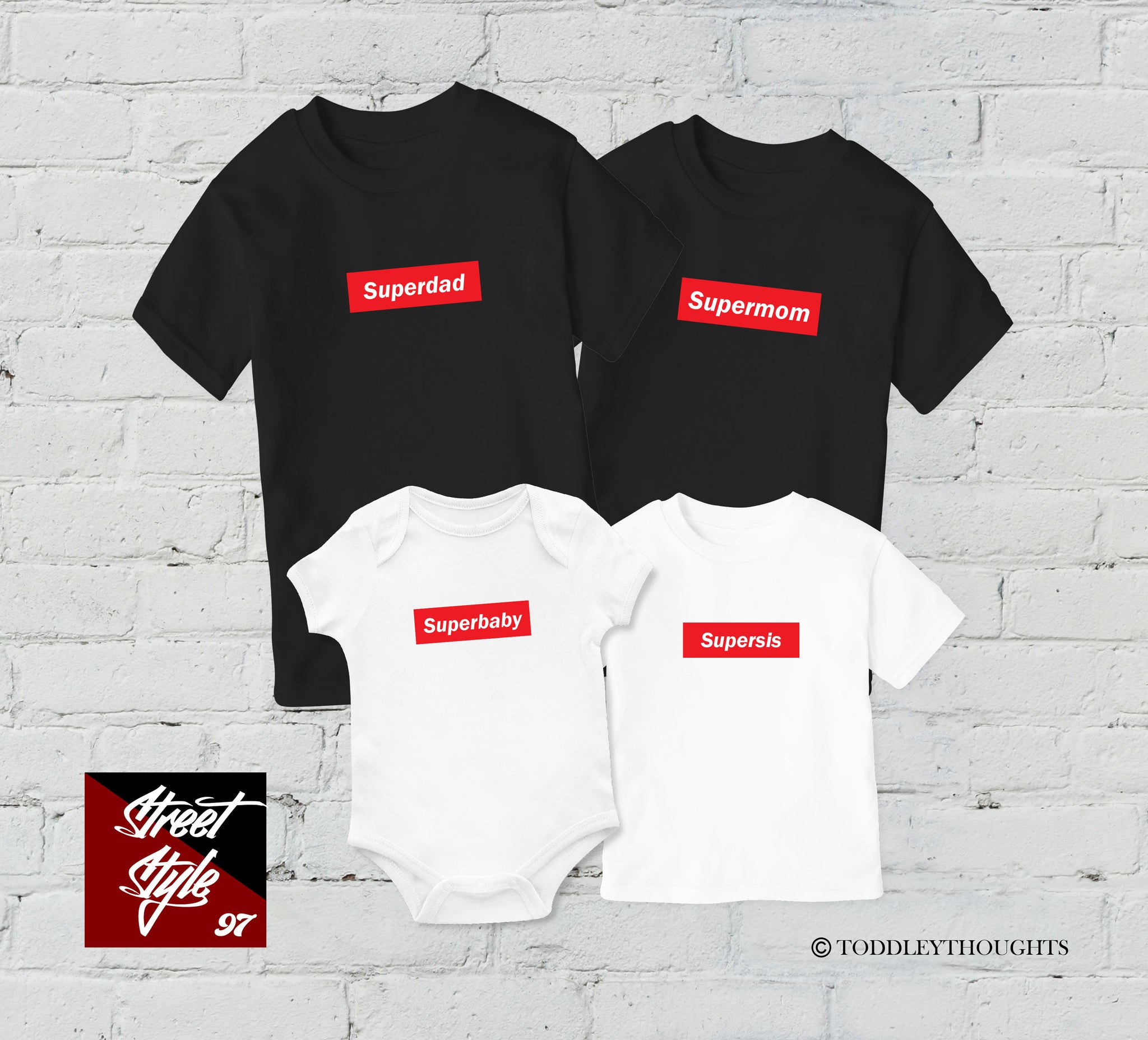 Supreme Inspired FamilyTee Toddley Thoughts Award Winning Family Tees